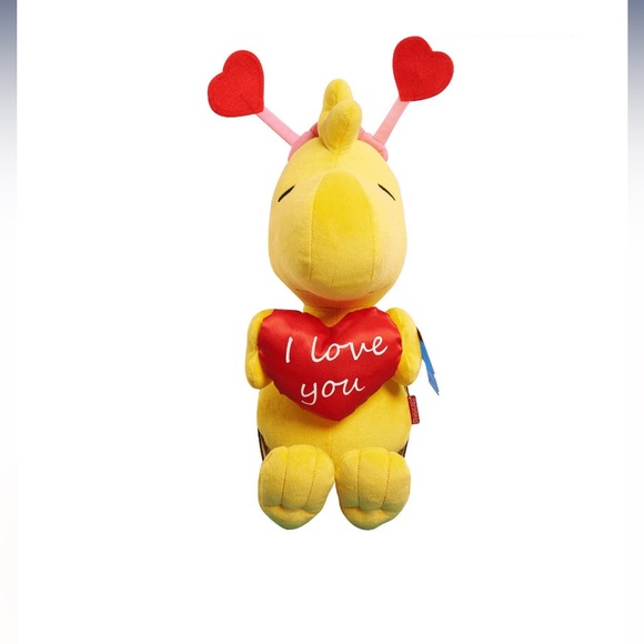 NEW - Peanuts Valentine’s Day Large 15 Inch Plush Woodstock w/ Heart Gift - Picture 1 of 6